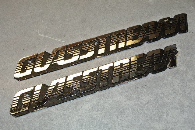 1991 GLASSTREAM Boat Embelms Chrome Plated Glass Stream Logo