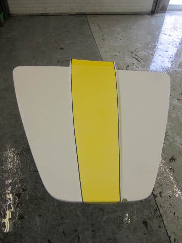 1991 Invader Bravo Boat Front Bow Cover Cap Yellow & White