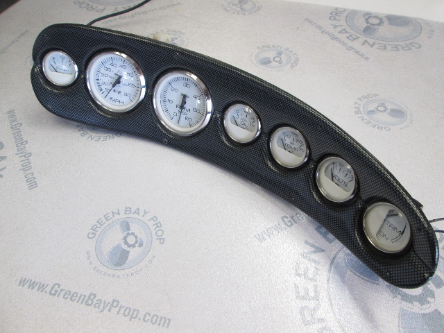 2000 Glastron SX 195 Dash Panel & 7 Faria White Gauges