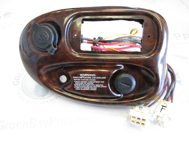 2000 Regal Boat Dash Panel Ignition Key Switch & 12V Plug In