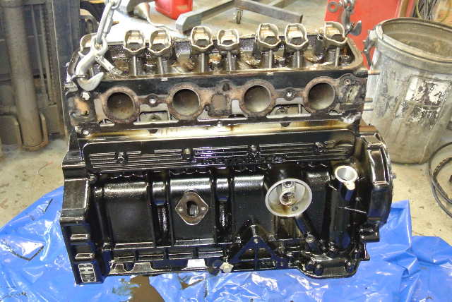 3.7 Liter Mercruiser 4 Cylinder 224 CI Engine Block Crank & head