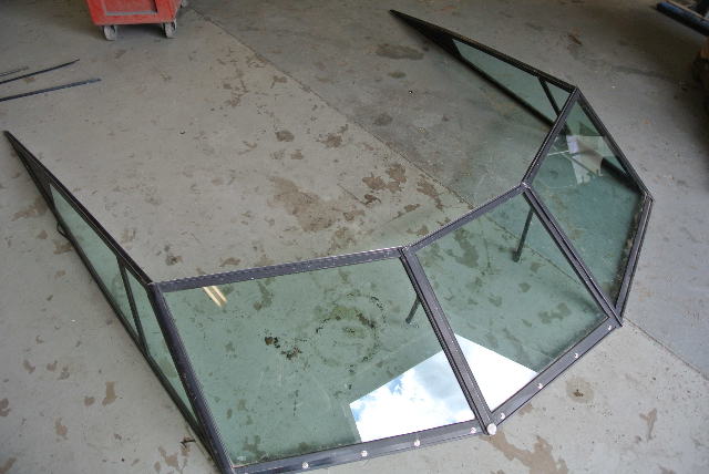 74 Inch Wide x 80 Long Boat Windshield Walk Through