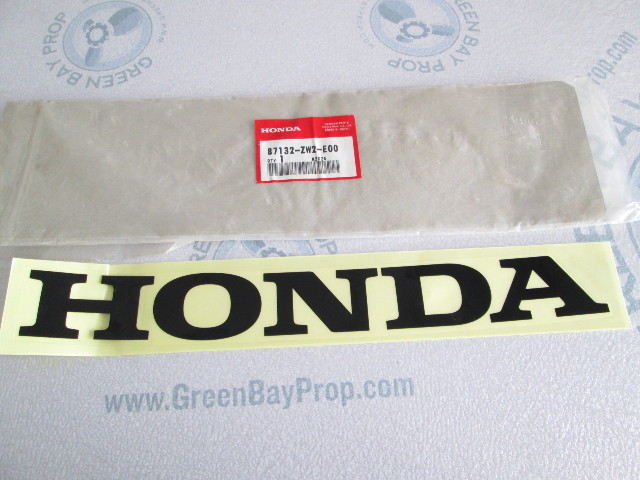 87132-ZW2-E00 Honda 25 & 30 Hp Outboard Top Cowl Side Stripe Mark Decal 2002-07