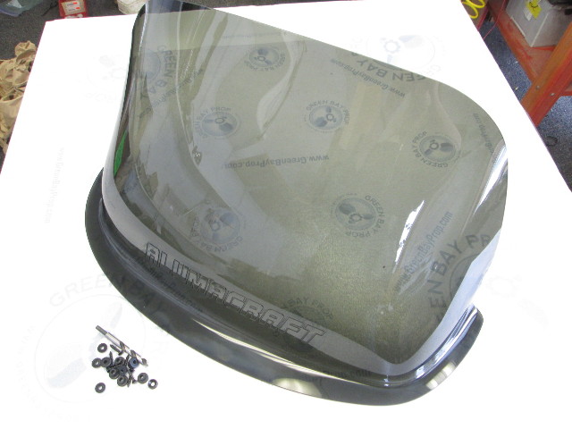Alumacraft Boat Tinted Plexiglass Windshield Bubble 28 1/2 Wide