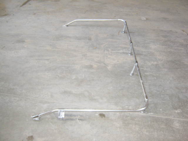 Aluminum Boat Back Railing 40" x 75.5" x 7"