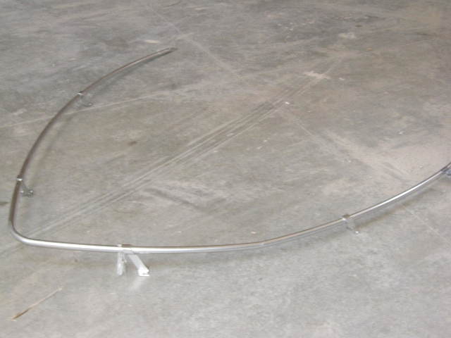 Aluminum Boat Bow Rails 6' x 0" to 5.5"