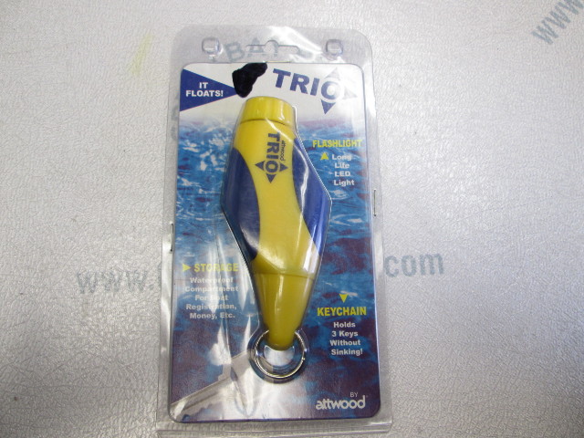 Attwood Trio Floating Flashlight Storage Keychain Combo