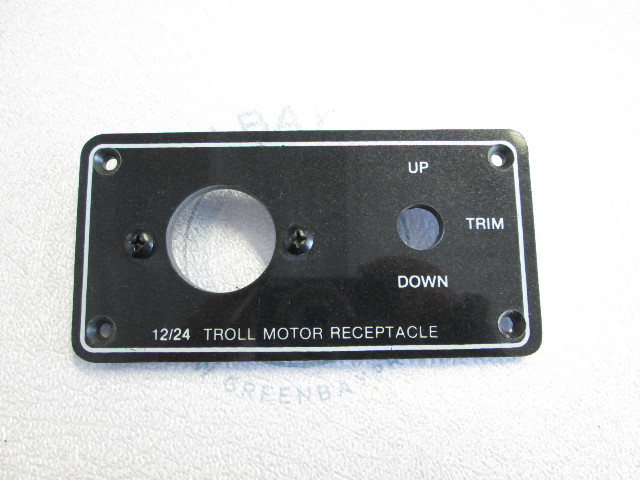 Boat 12/24 Troll Motor Receptacle Mount Plate