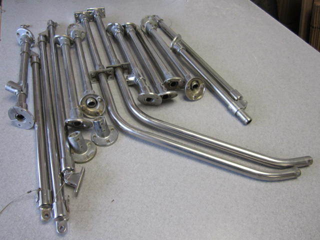 Boat Marine Assortment Of Stainless Steel Rails And Mounts