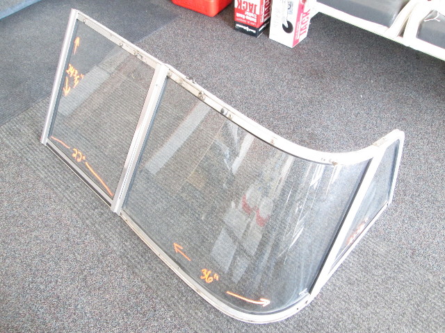 Boat Port Side Curved Glass Walk Through Windshield & Door