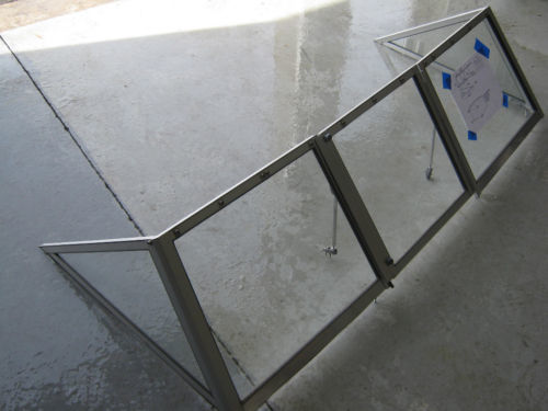 Boat Windshield 66 x 19 x 32 Walk Through Door