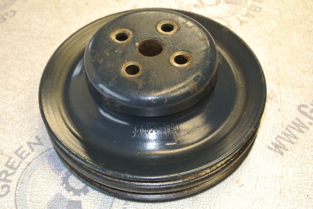 C6AE-8509-F Ford V8 Water Pump Pulley 2 Belt Groove OMC Mercruiser