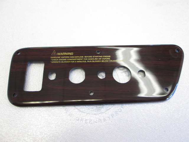 Chaparral Boat Dash Panel Ignition Switch Plate Part