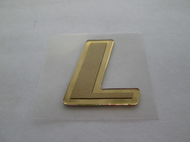 Chaparral Limited Edition Boat Gold Emblem Logo Letter "L" 1.5 inch 1997-99
