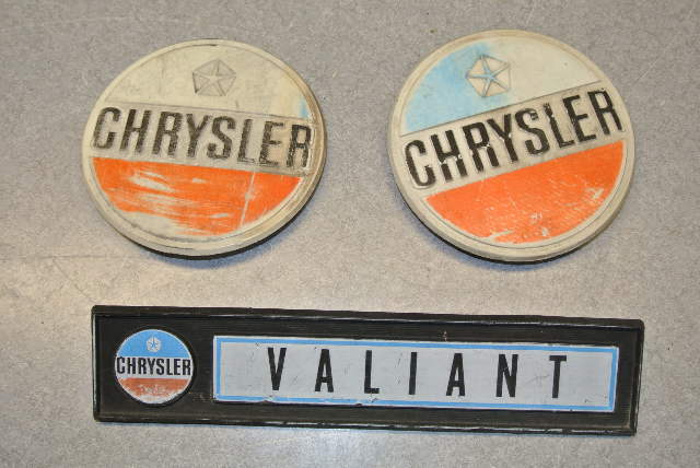 Chrysler Valiant Boat Emblems 1970s