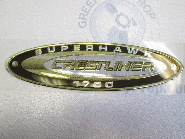 Crestliner Superhawk 1700 Boat Raised Decal Logo Emblem 8 inch
