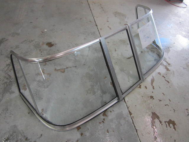 Curved Glass Walk Through Tracker Boat Windshield 69" Wide