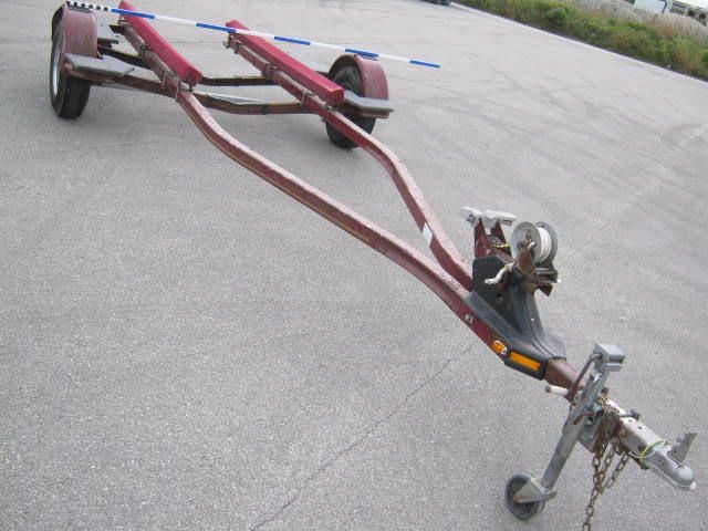 Custom Burgundy Escort Bunk Trailer For Boat 17 18 or 19 Ft