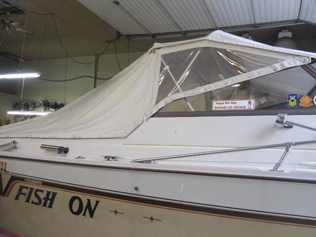Full Bimini Top From 1981 Cruisers Sea Devil Cuddy
