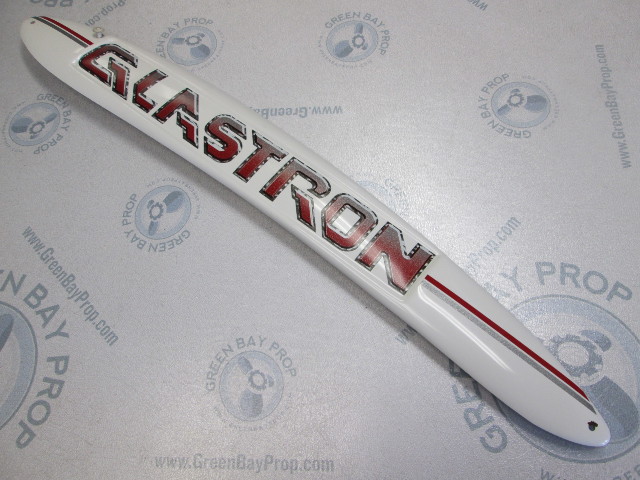 Glastron Boat Starboard Right Rear White Name Decal Plate