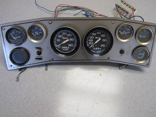 Larson Delta Continental Boat Gauge Cluster Panel