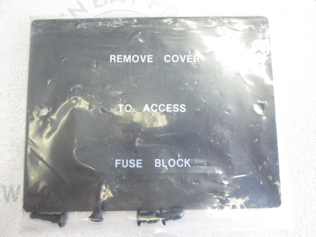 Marine Boat Fuse Block Access Cover Plastic