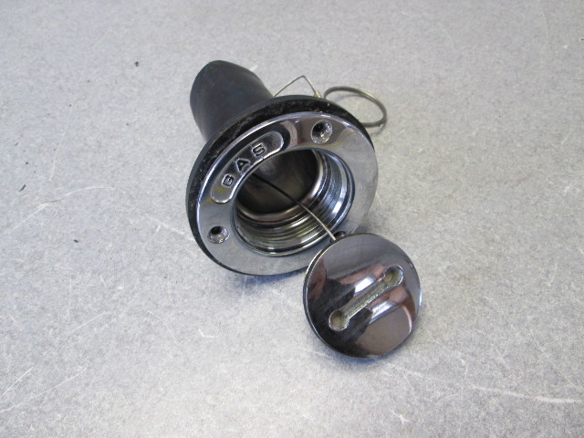 Marine Boat Slotted Gas Cap & Filler Tube Neck