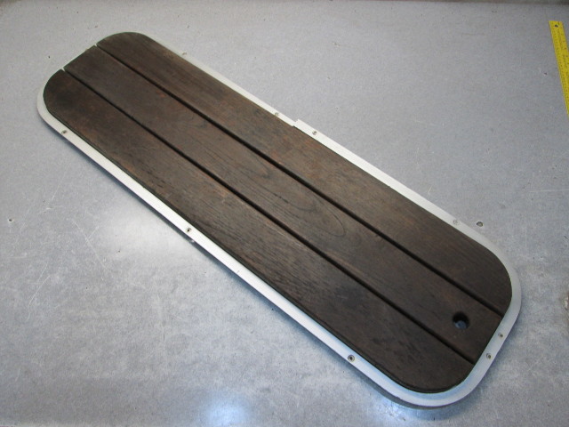 Mark Twain Boat Floor Deck Hatch Teak Wood 43.5 x 12 in