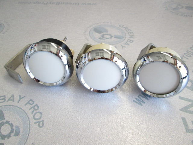 MasterCraft Boat Dash Panel Chrome Bezel Blank White Plug Gauges