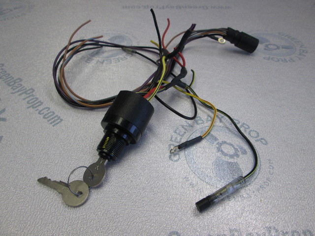 Mercury Mariner Outboard Key Switch 6 Wires 2 Keys