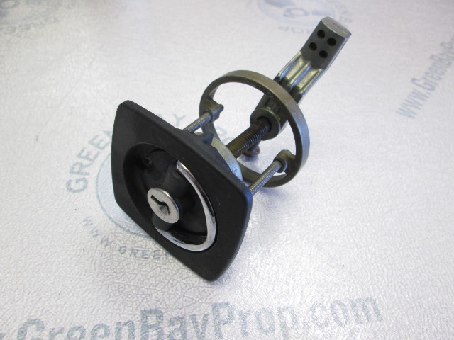 Perko Boat Flush Mount Black Plastic Locking Door Latch