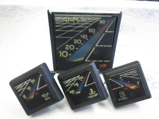 Square 1988 Bayliner Capri Boat Dash Faria Gauges