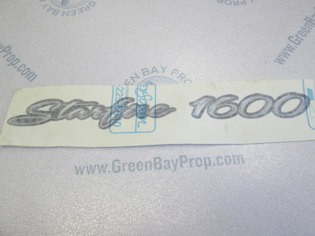 Starcraft Starfire 1600 Boat Emblem Logo Vinyl Decal Black & Silver