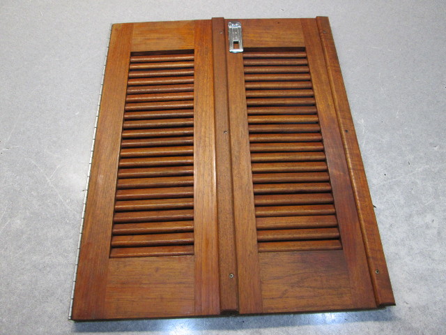 Teak Cuddy Cabin Window Bi-Fold Door 24 1/8 in 1984 Celebrity 21' Boat