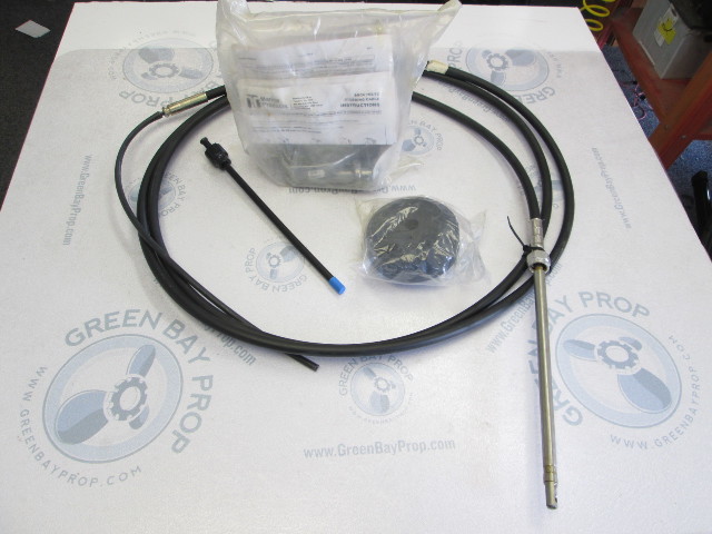 Teleflex SS13717 Rotary 17 Ft Steering Cable Kit & Helm