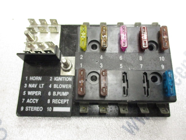 Fuse Panel 1990s Bayliners Boats Under Dash Marine Fuse