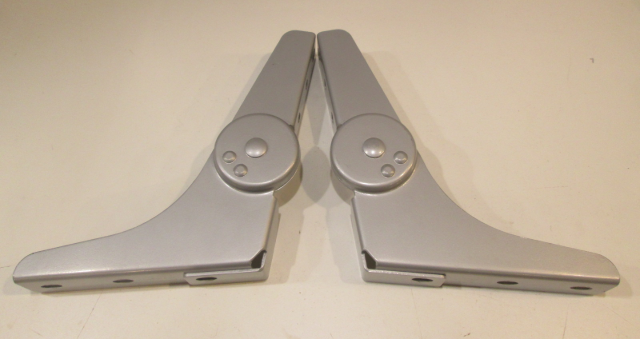 Silver Boat Seat Hinge Set  7 7/8" X 9 5/8"