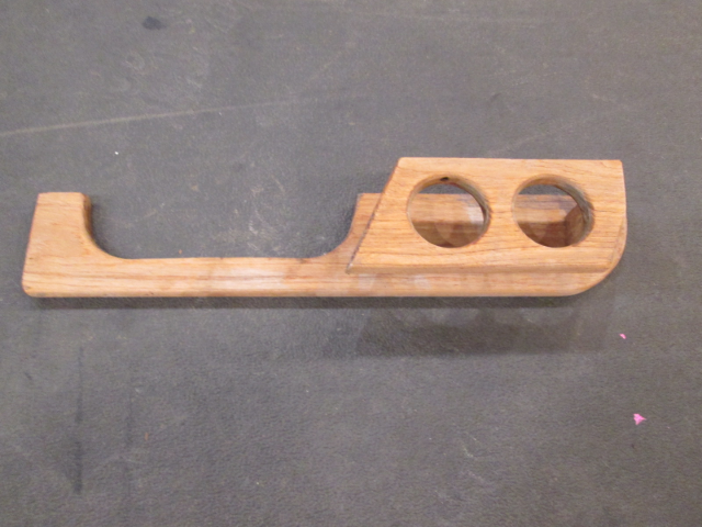 1980 Celebrity 210V Boat Teak Dash Cup Drink Holder  24 1/4 in Long