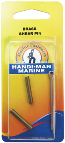 550102 HANDI-MAN MARINE BRASS SHEAR PINS, SP11, 1/4 x 1-1/8, Pkg of 2
