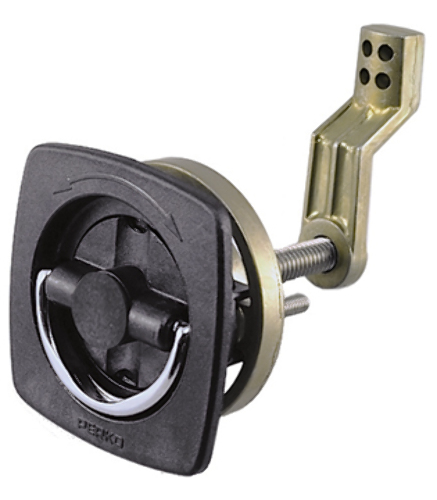0932DP1BLK Perko Non-Locking Flush Latch, 2.5" x 2.5" Offset Cam Bar