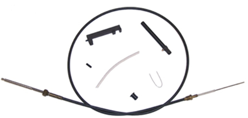SHIFT CABLES, MERCRUISER-19543A4, A10; #1 Drives s/n 622557 & Up; Aft Installation into Bell Housing; Core Wire w/Armored Strand, No Support Tube; 63" Conduit w/Hardware Package