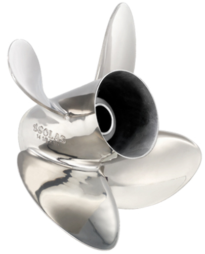 RUBEX HR4 SERIES D 13 X 17 Pitch Left Hand Stainless Steel Boat Prop