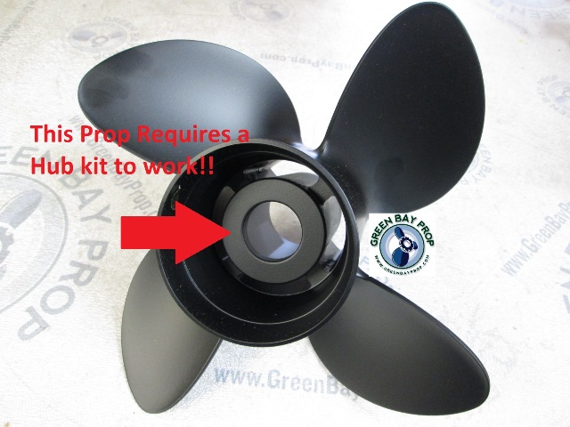 thumbnail image 2 of Qiclear 15.25x15 Boat Propeller For Mercury/Mercruiser 135-300 HP – 15 Spline, RH, Includes Hub Kit, OEM 48-78116A45 2 of 13