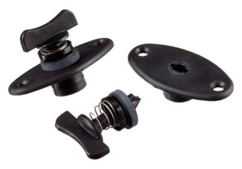 WSH-1PR-DP TH Marine Boat Windshield Latch (Pair) Black Twist Release