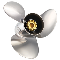 13.25 x 17 Pitch Saturn Stainless Steel Prop Force 75-150 Hp Outboards