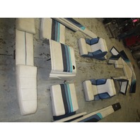 1987 17 Ft Bayliner Capri Interior Seats Cushions, Back Rest, Side Wall