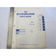 4589 OMC 1969 Evinrude Outboard Service Repair Manual 1.5 HP Mate 1902