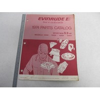279681 Evinrude Outboard 1974 Sportwin 9.9 HP Models Parts Catalog