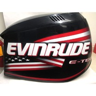 285652 Evinrude E-Tec 250 Hp H.O. Blue Engine Cowling Top Cowl 2006-08