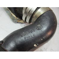 F695996 F695167 Force Stern Drive L-Drive Exhaust Flange & Elbow 85-125Hp '89-90